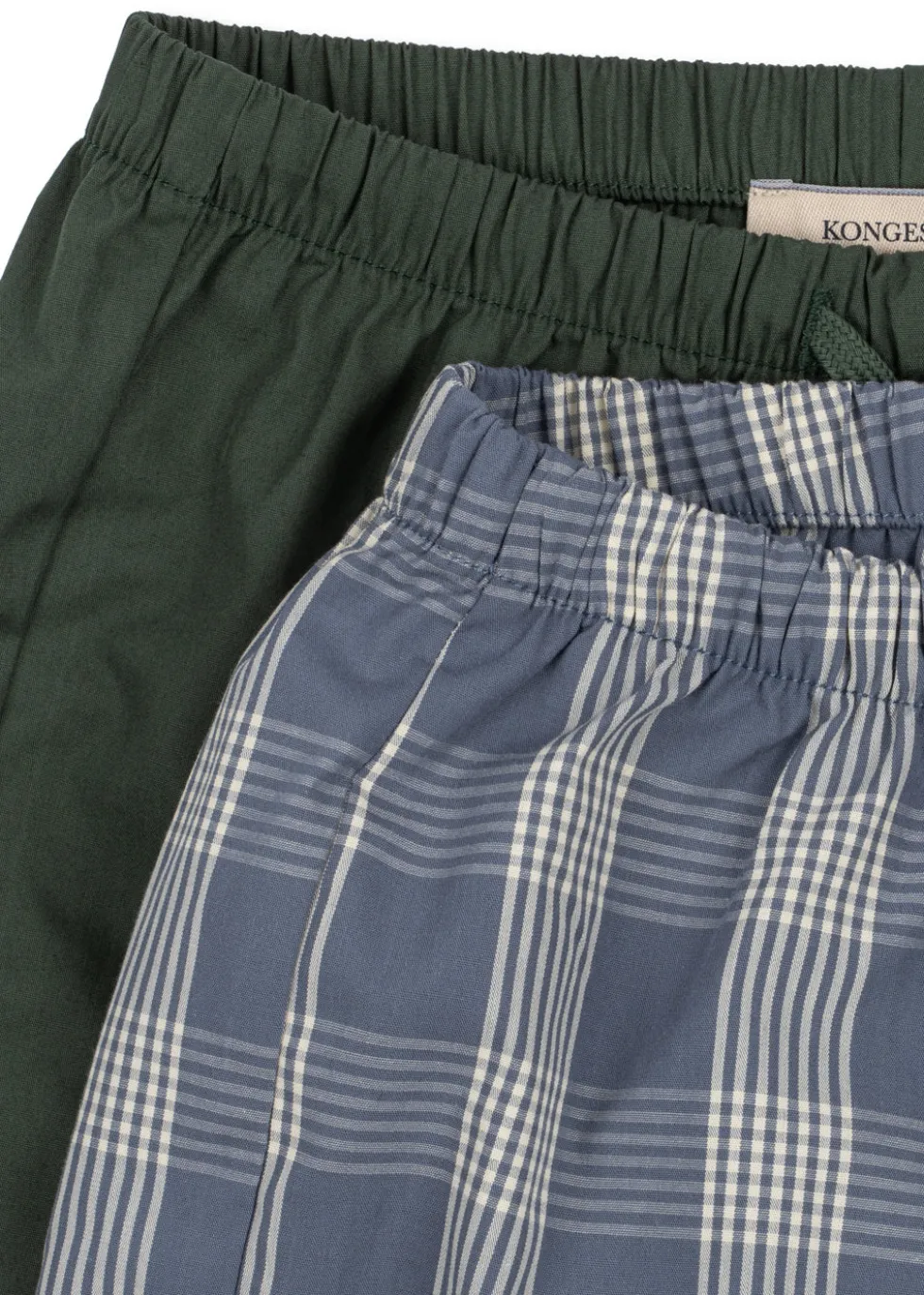 2 PACK VERNE SHORTS - flint check/cilantro