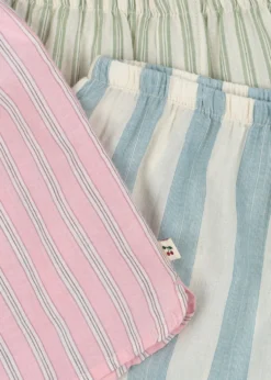 3 Pak Asli Mommy Shorts - basil/orchid/bleu stripe