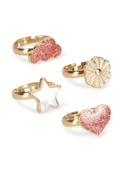 12 pak fingerringe - multi color