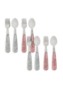 8 Pak Glitter Bestik - sparkling blush/sparkling blue