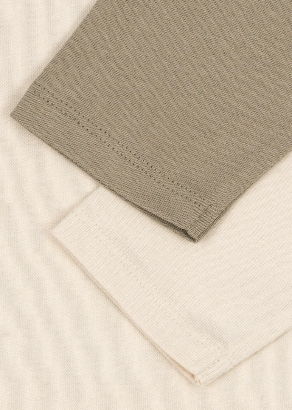 2 PAK LIN LANGÆRMET T SHIRT - laurel oak