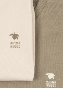 2 PAK LIN LANGÆRMET T SHIRT - laurel oak