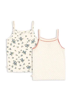 2 Pak Mimmi Undertrøjer - blue kitty dot/tramonto
