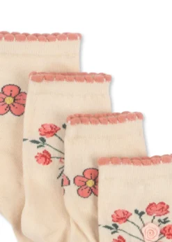 2 pak rose strømper - rose mix