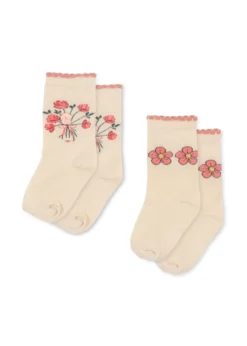 2 pak rose strømper - rose mix