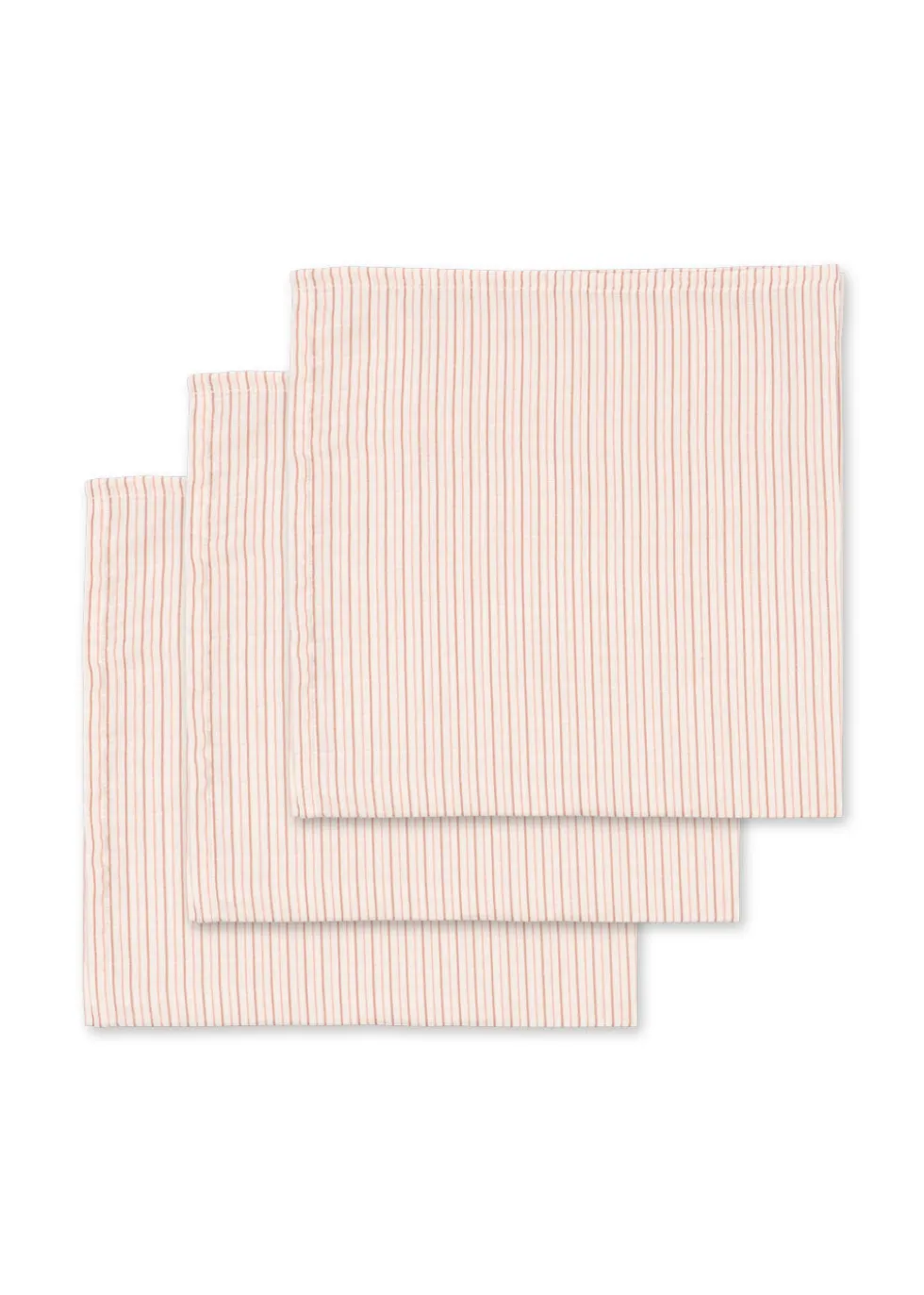 3 Pak Stofbleer - stripie petite rose