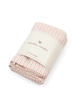 3 Pak Stofbleer - stripie petite rose