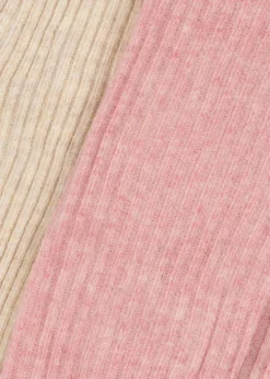 2 pak strømpebukser - rose mix