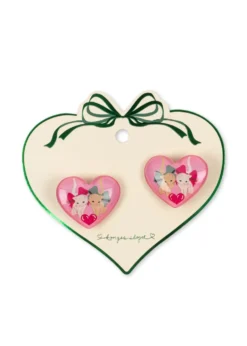 2 pak vilma hårklips - bow kitty
