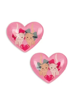 2 pak vilma hårklips - bow kitty