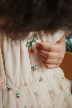 Pearly halskæde og armbånd - cherry