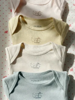 PERLA 2 PACK LS BODY OCS - banana crepe/creole pink