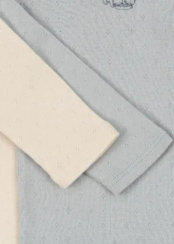 PERLA 2 PACK LS BODY OCS - buttercream/pearl blue