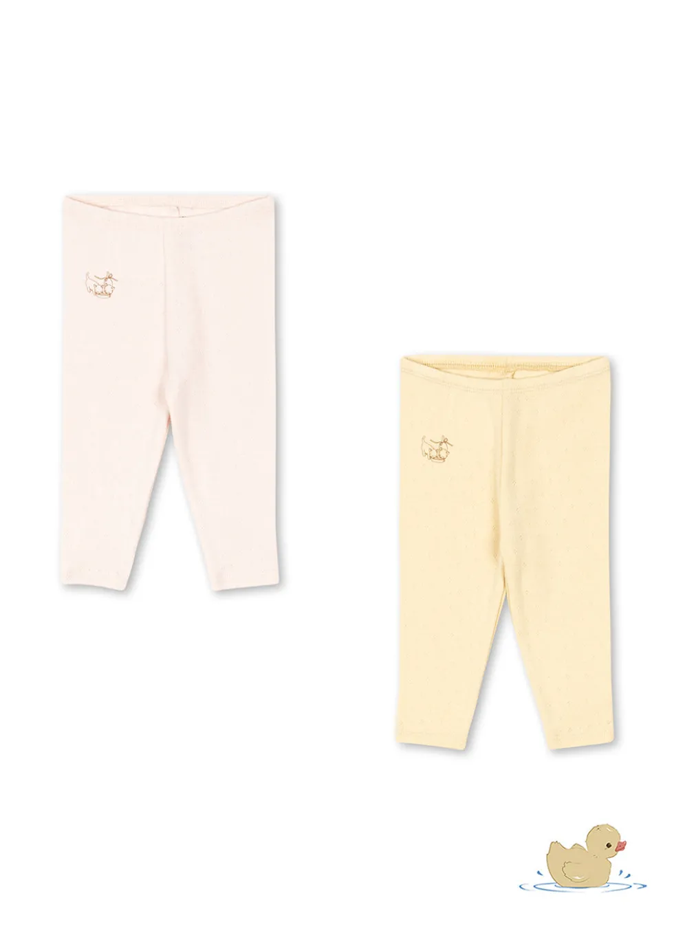 PERLA 2 PACK PANTS OCS - banana crepe/creole pink