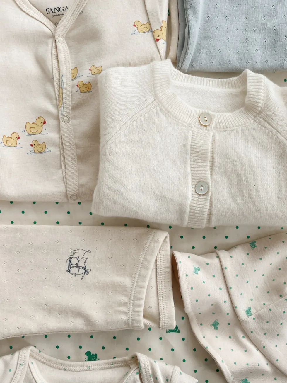 PERLA 2 PACK PANTS OCS - buttercream/pearl blue