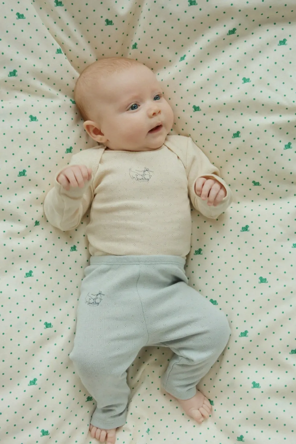 PERLA 2 PACK PANTS OCS - buttercream/pearl blue