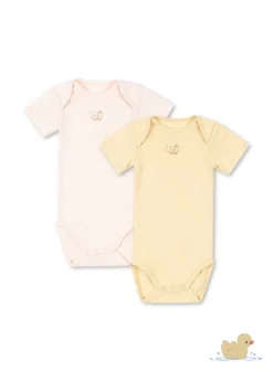 PERLA 2 PACK SS BODY OCS - banana crepe/creole pink
