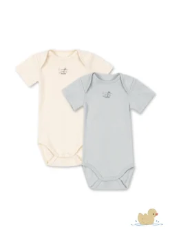 PERLA 2 PACK SS BODY OCS - buttercream/pearl blue