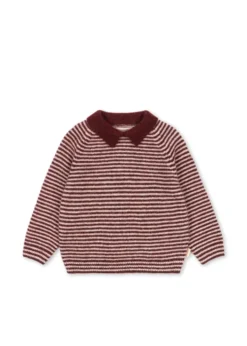 PIPO POLO - mahogany stripe