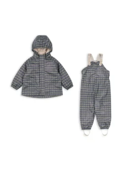 rainy palme regnsæt med for - laurel blue check
