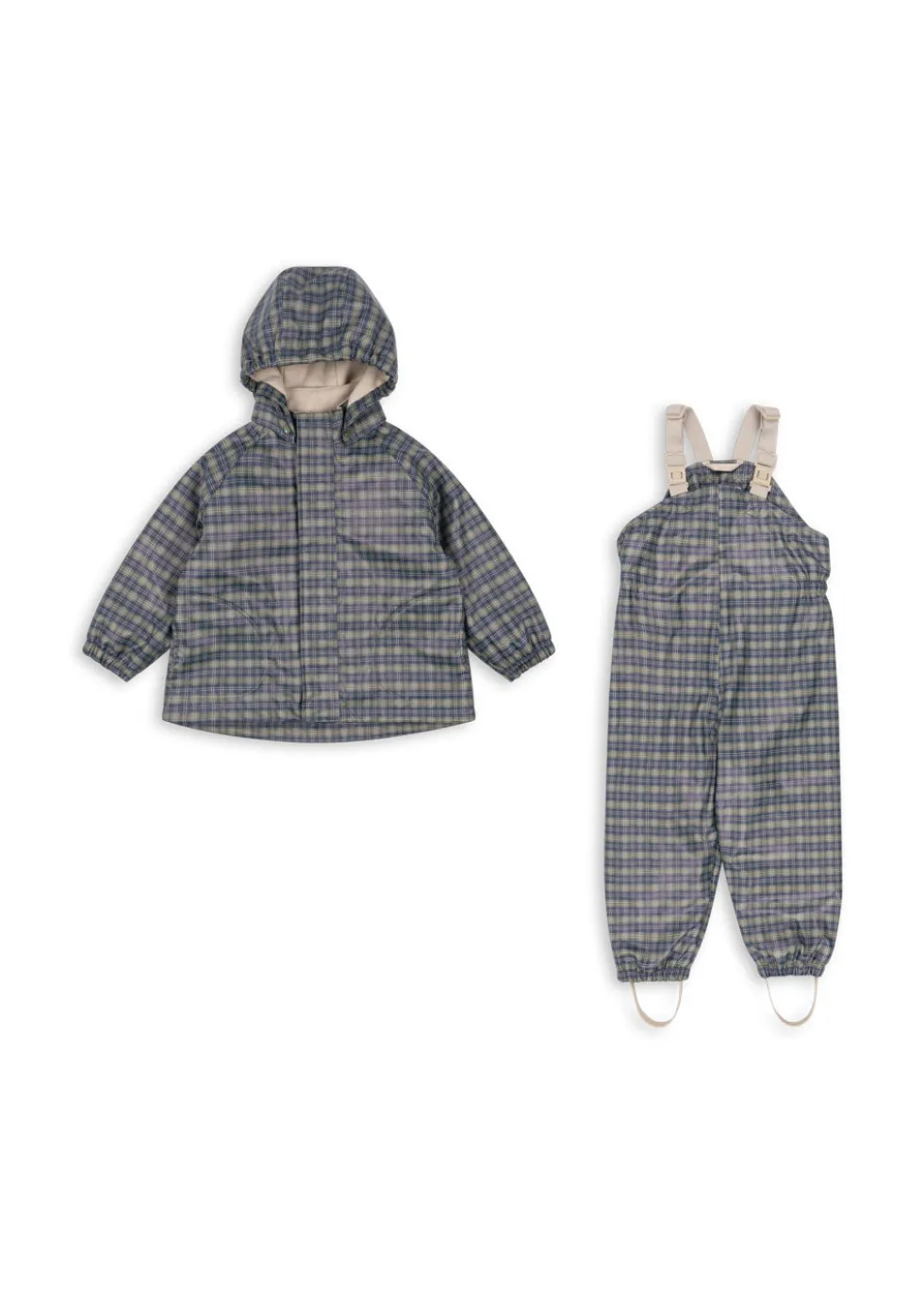 rainy palme regnsæt med for - laurel blue check