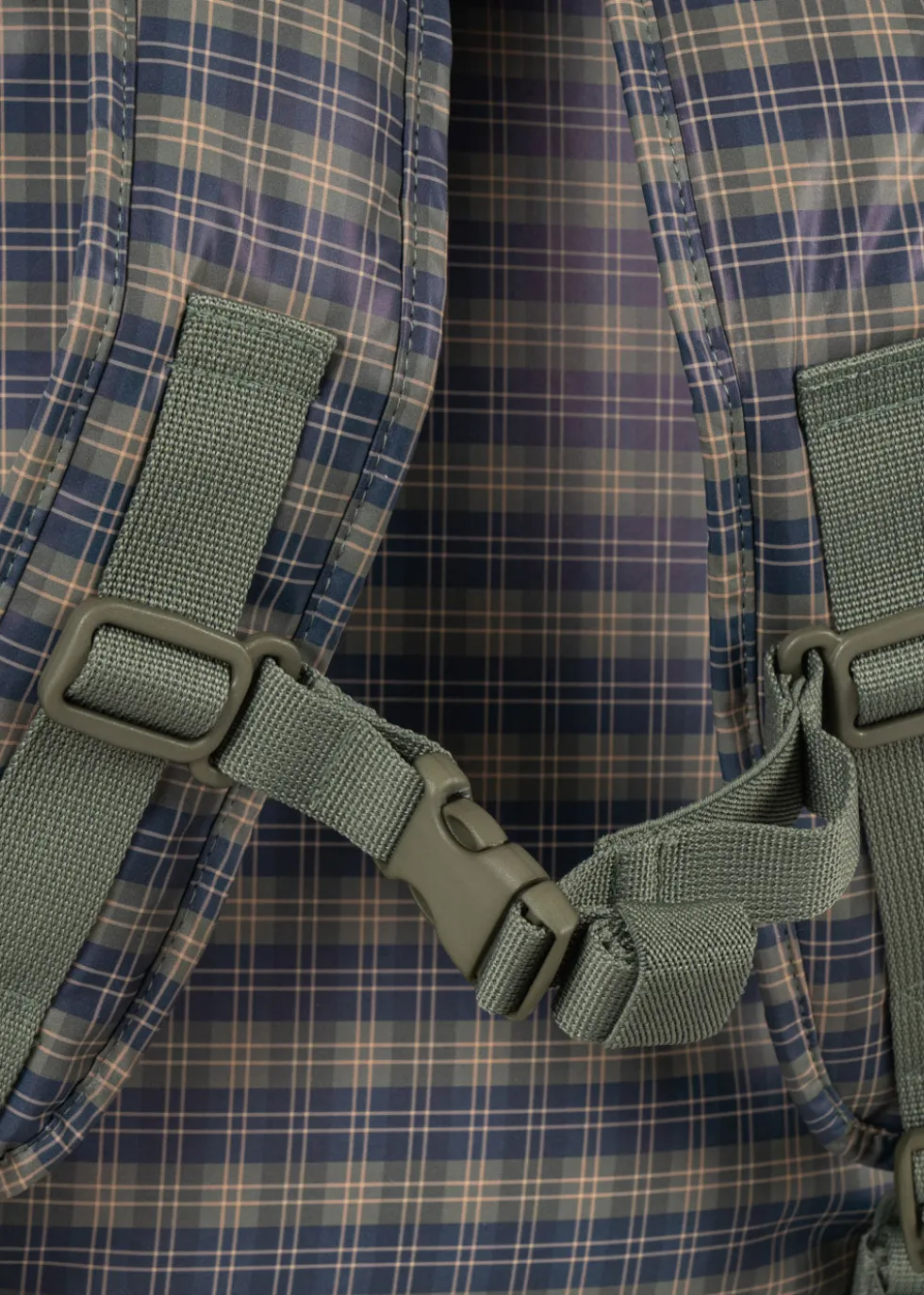 rainy rygsæk - laurel blue check
