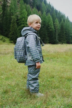 rainy rygsæk - laurel blue check