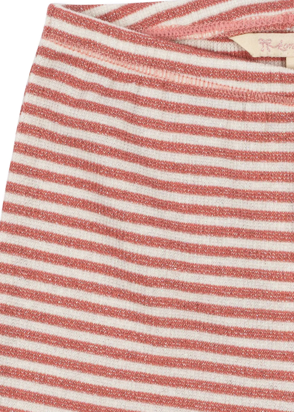 Roli Stribet Flared Bukser - rose cream stripe