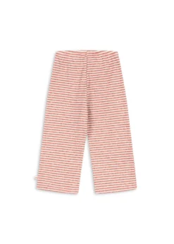Roli Stribet Flared Bukser - rose cream stripe