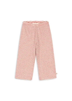 Roli Stribet Flared Bukser - rose cream stripe