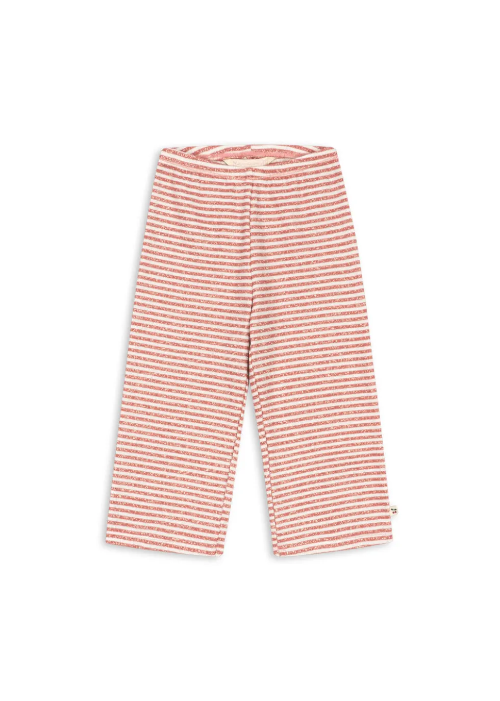 Roli Stribet Flared Bukser - rose cream stripe