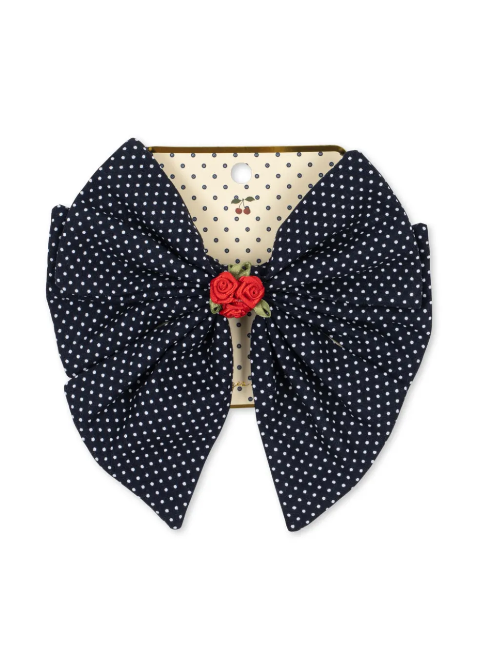 ROSE ROUGE BOW HAIR CLIP - dot nuit