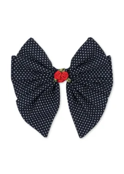 ROSE ROUGE BOW HAIR CLIP - dot nuit