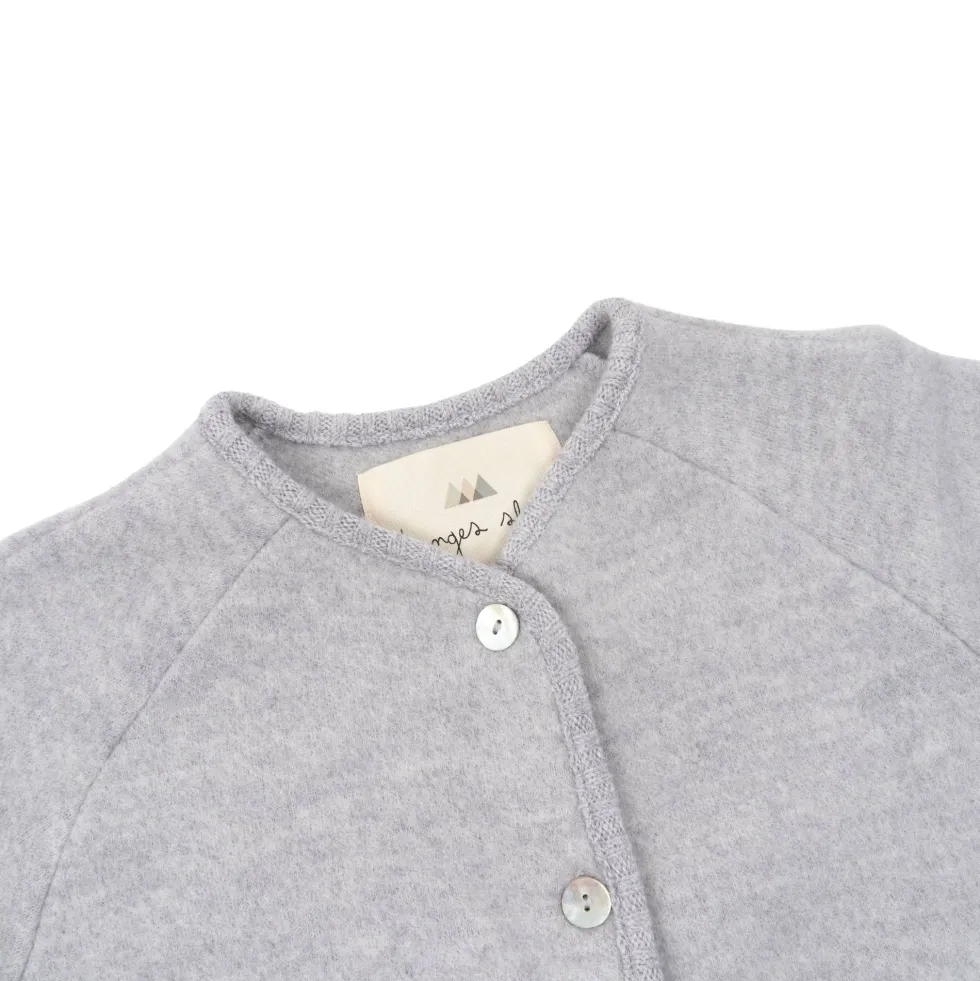 saga cardigan - grey melange