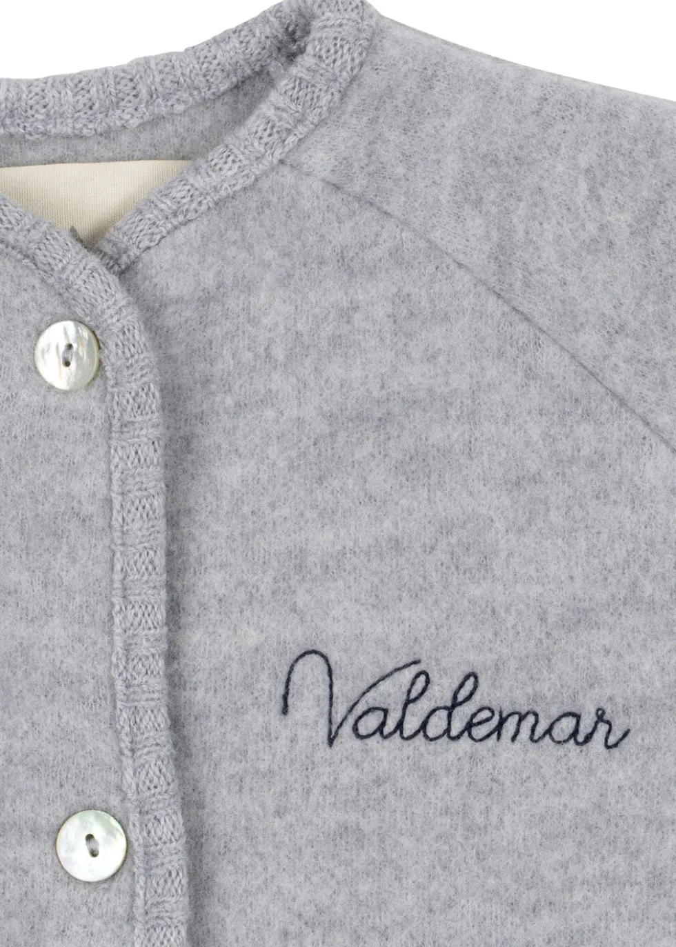 saga cardigan - grey melange