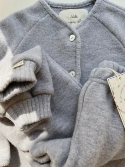 saga cardigan - grey melange
