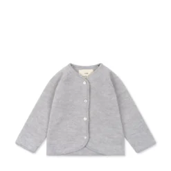 saga cardigan - grey melange