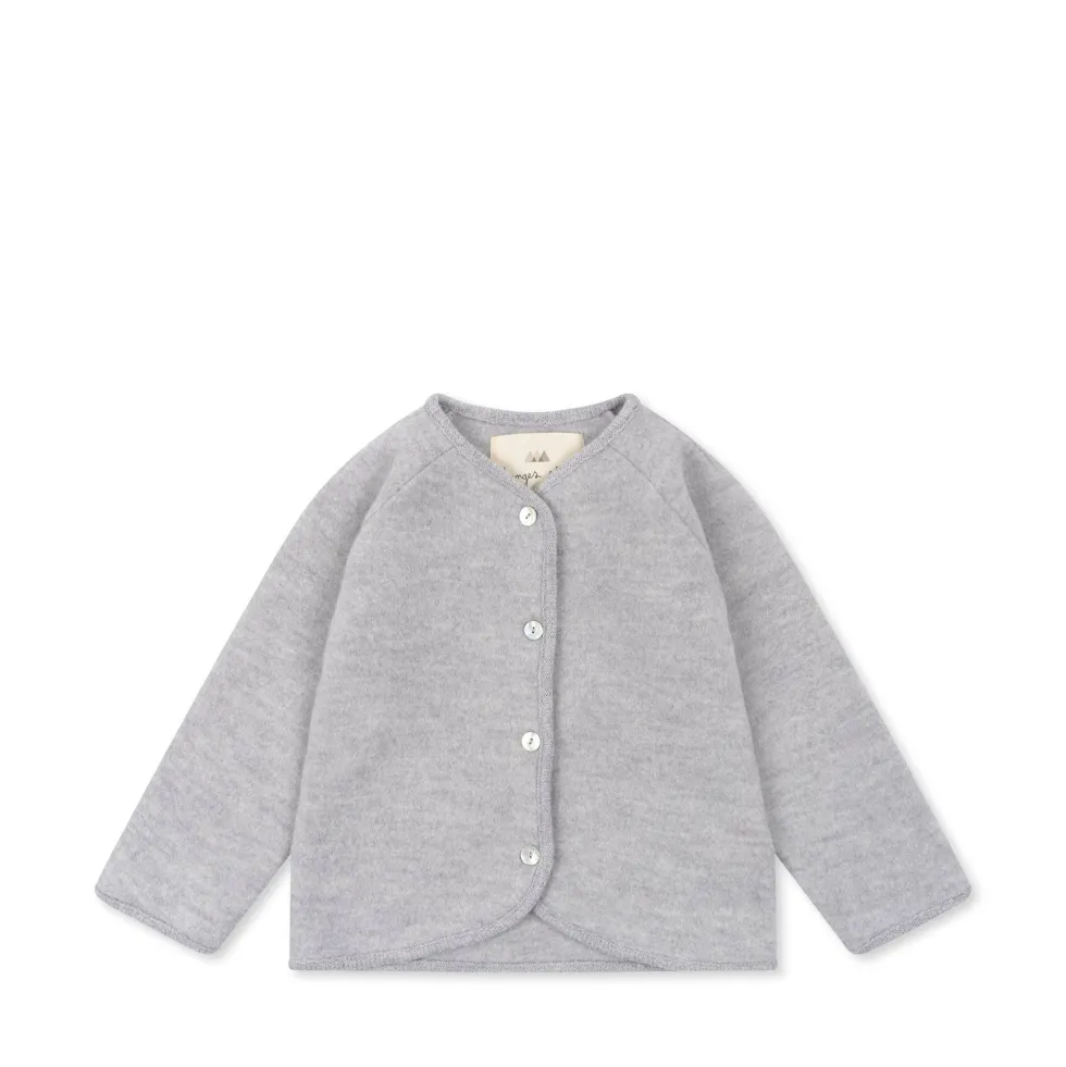 saga cardigan - grey melange