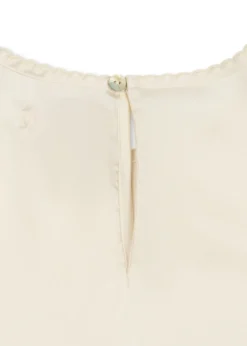 SHEENY SHORT SLEEVE DRESS - buttercream