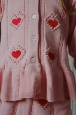 Soleil cardigan - silver pink