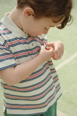 Spotty Kortærmet Polo - stripie stripe