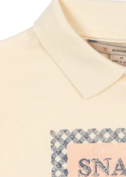 Spotty Langærmet Polo - buttercream