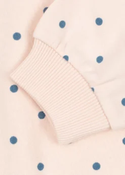 Spotty Langærmet Polo - rosewater dot