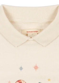 SPOTTY POLO - antique white
