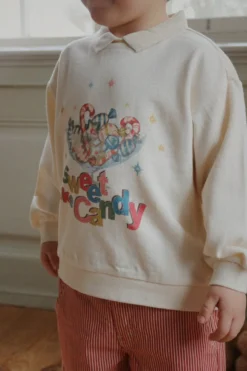 SPOTTY POLO - antique white