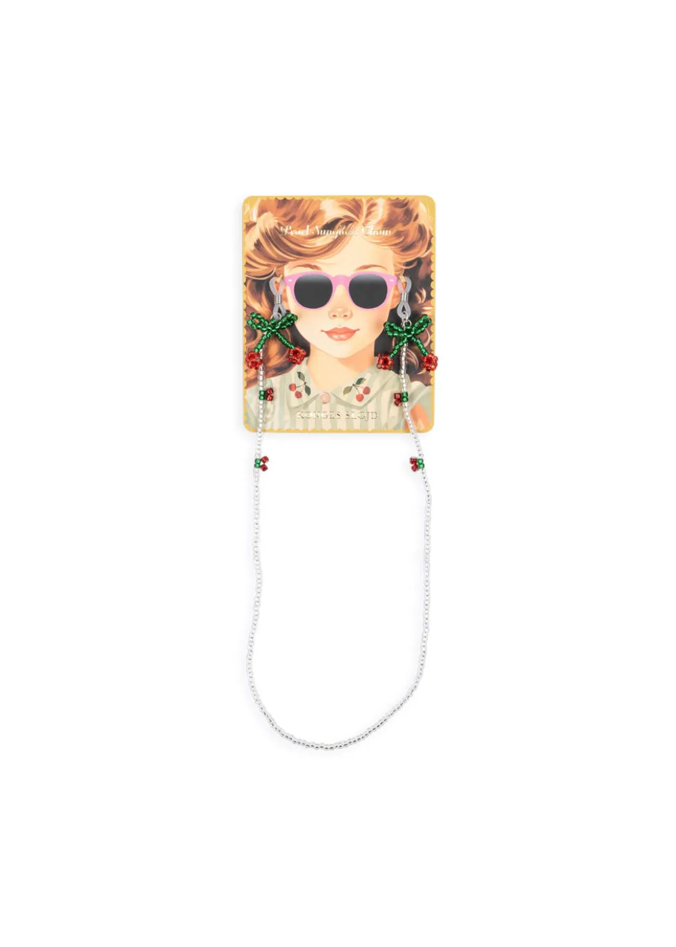 SUNGLASSES BEAD CHAIN CHERRY - multi