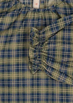 Terre bluse - laurel blue check