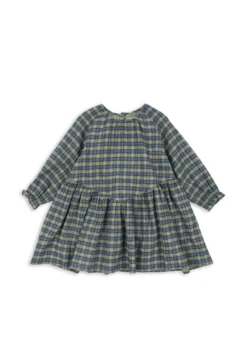 Terre kjole - laurel blue check