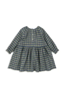 Terre kjole - laurel blue check