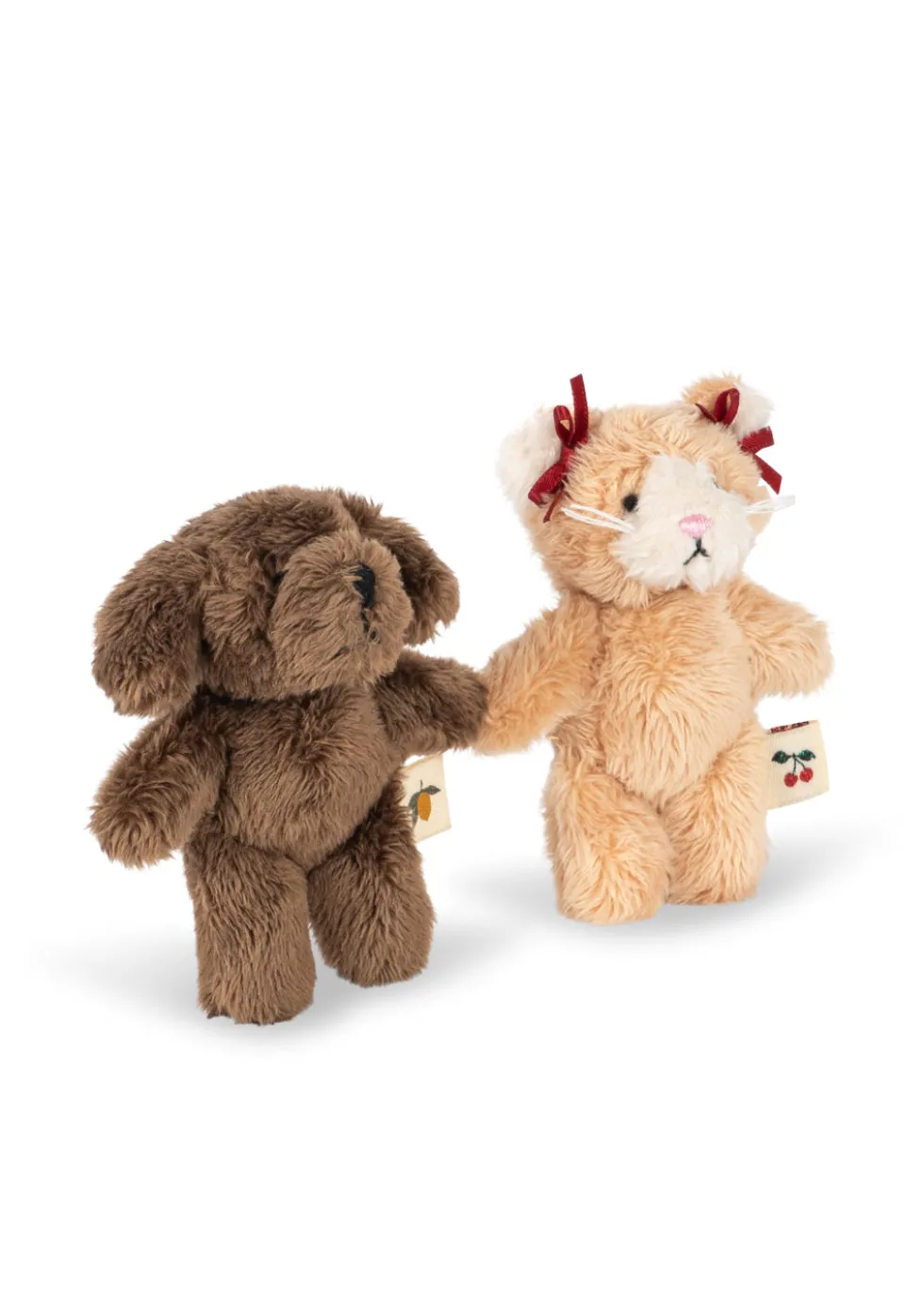 TINY TEDDY BEST FRIENDS - green stripe